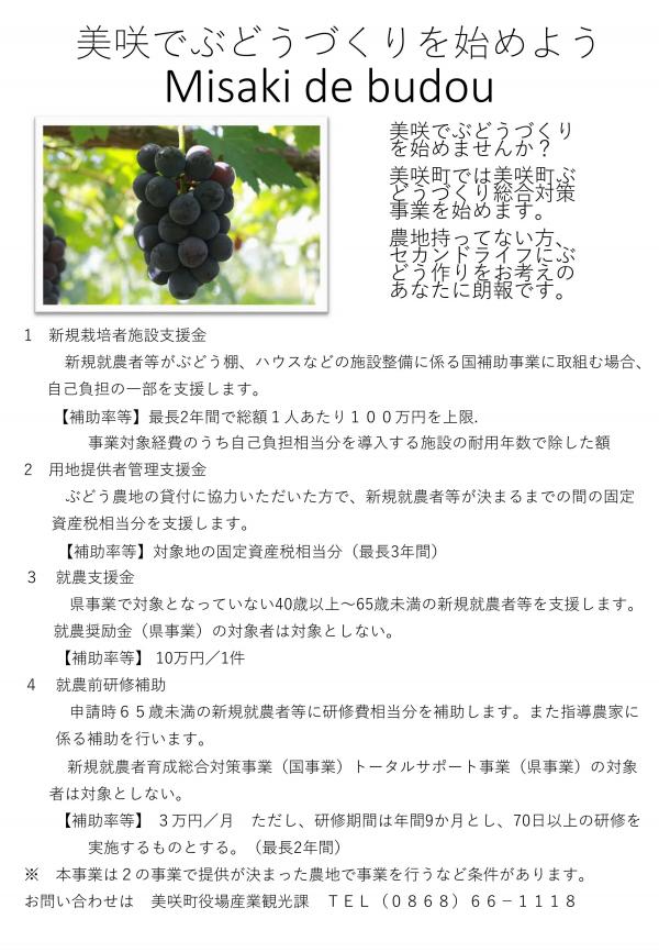 ブドウ関係助成金紹介