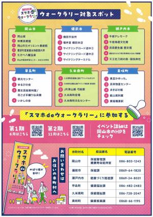 スマホdeウォークラリー チラシ 裏