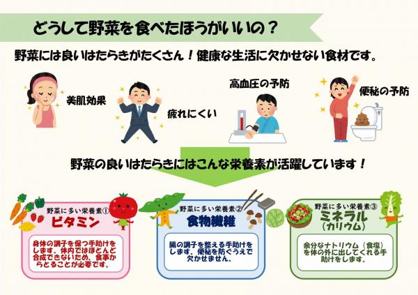 どうして野菜を食べたほうがいいの？