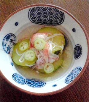 夏レシピ：ズッキーニのかにかまあんかけ
