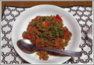 夏レシピ：トマトとひき肉のスピードカレー