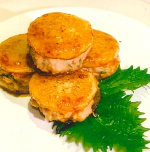 秋レシピ：しょうが香る長芋のはさみ焼き　