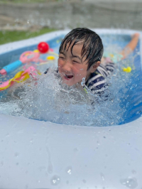 夏の暑さをふきとばすぞー！