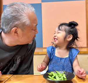 じいちゃんと枝豆