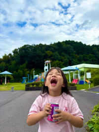 公園で遊んだ後のシュワシュワはさいっこうー！