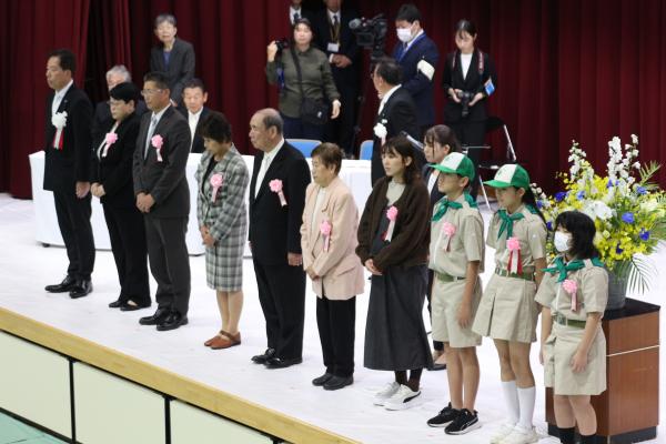 表彰（代表受領者の皆さん）