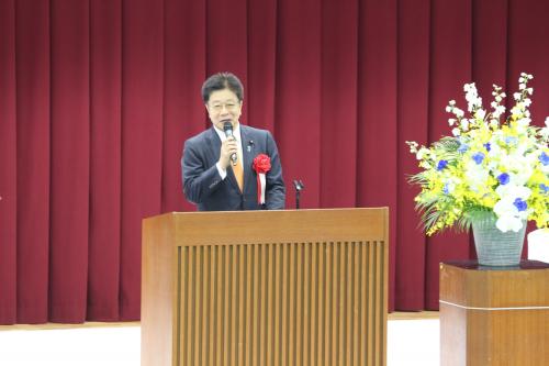 来賓祝辞（加藤勝信衆議院議員）