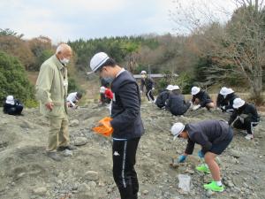 化石発掘体験